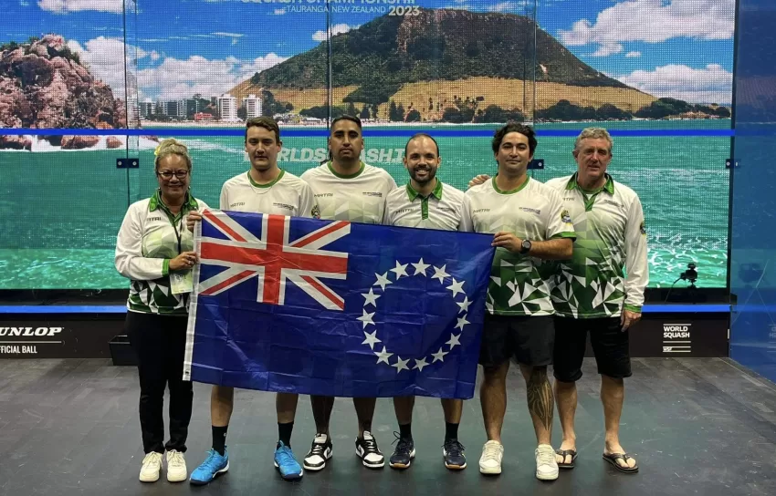 pacific island news - cook island squash team